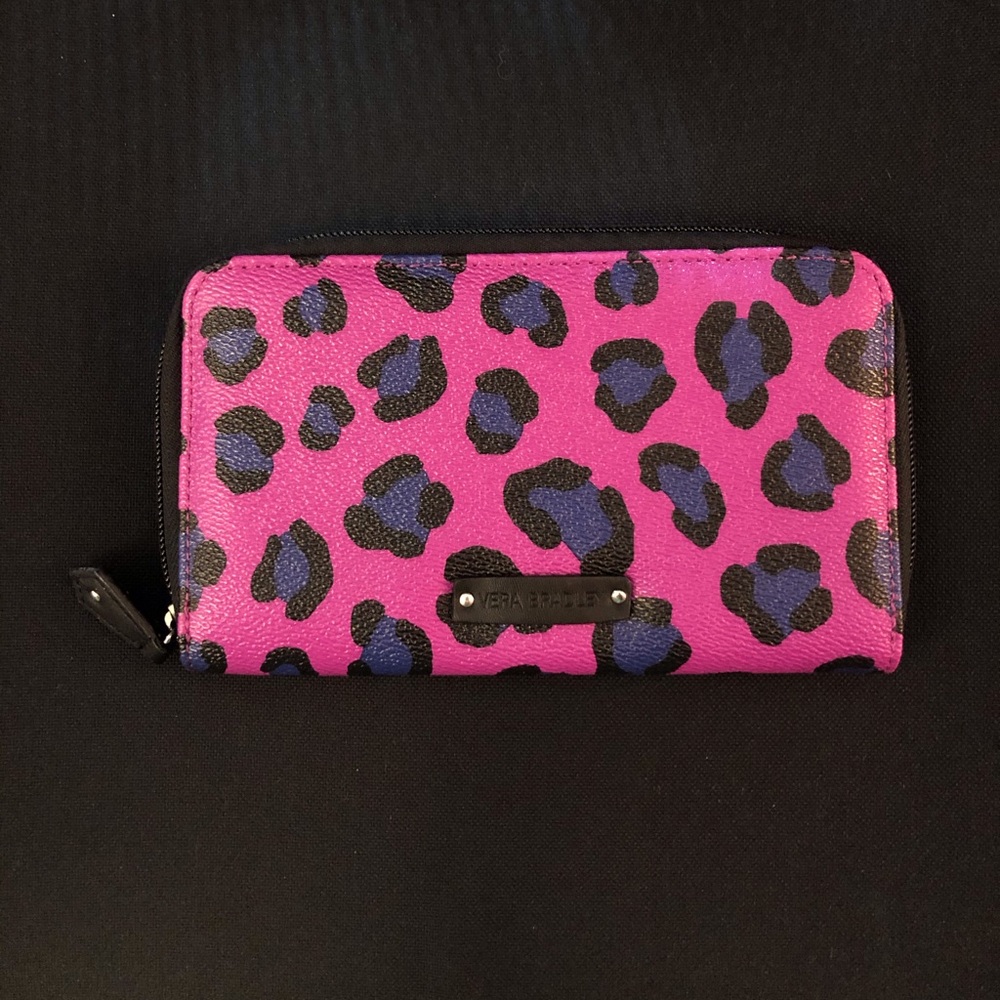 Vera Bradley Leopard Spots Accordion Wallet